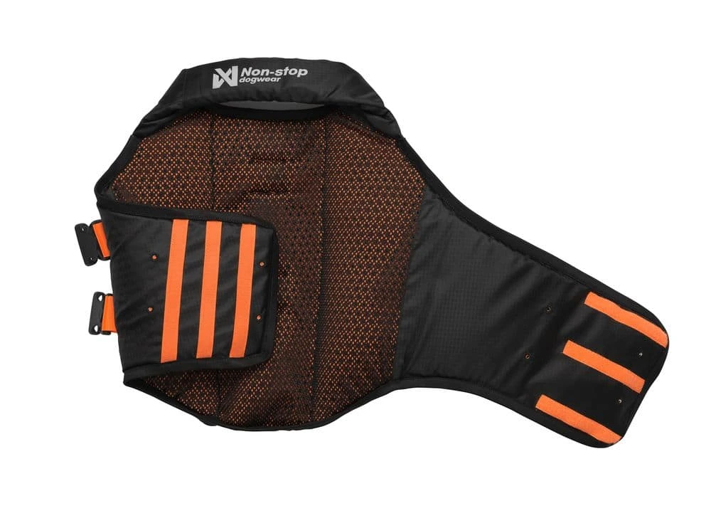 Спасательный жилет для собак Protector life jacket Non-stop dogwear Черный/Оранжевый 8