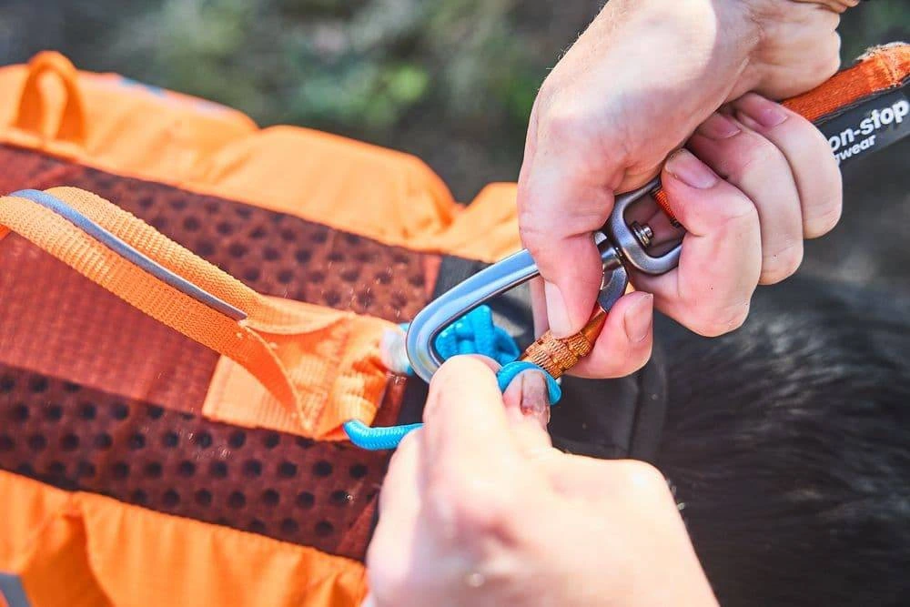 Спасательный жилет для собак Protector life jacket Non-stop dogwear Черный/Оранжевый 8