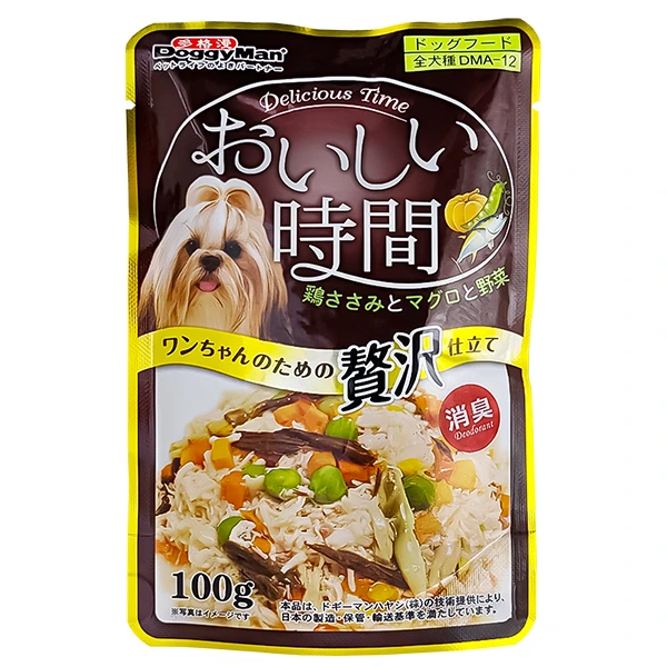 Корм для собак DoggyMan Low Fat, Курка з тунцем і макреллю 100г