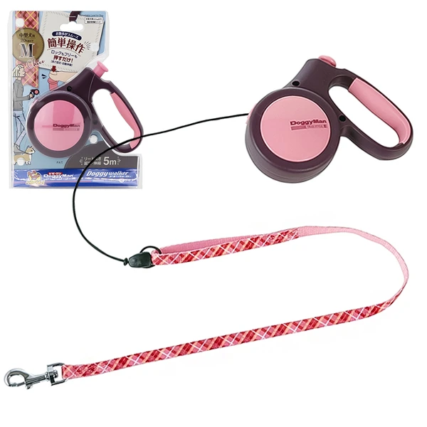 Повідець-рулетка для собак DoggyMan Retractable Lead Trad Style, Шоколадний, M