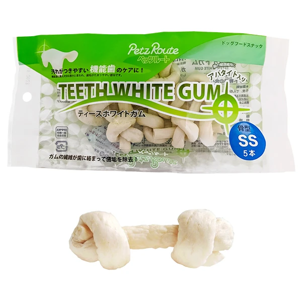 Кістка для чищення зубів, ласощі для собак  DoggyMan Petz Route Teeth White Gum, Кістка для чищення зубів, SS