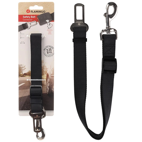 З'єднувач ременя безпеки для собак Flamingo Car Safety Belt Kura, L