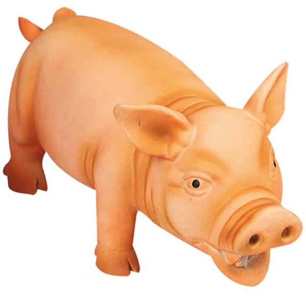 ПОРОСЯ ХРЮКАЮЧЕ ПОМАРАНЧЕВЕ латексна іграшка для собак Flamingo Orange Pig