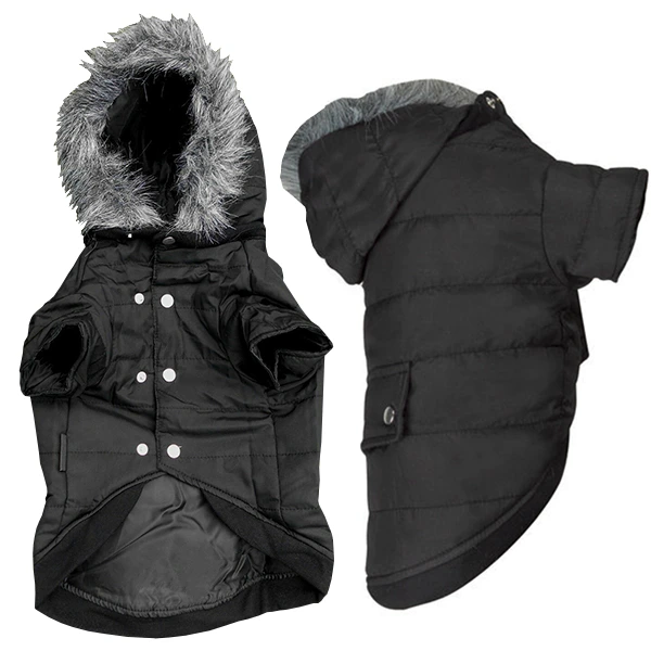 Куртка с капюшоном для собак Flamingo Polar Black