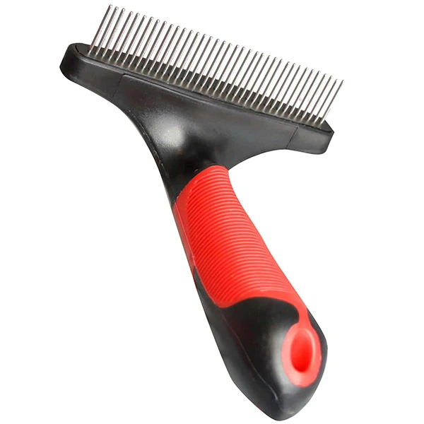 Граблі для собак Flamingo Rake Rotating Teeth, зубці, що обертаються, для довгої, жорсткої, кучерявої шерсті