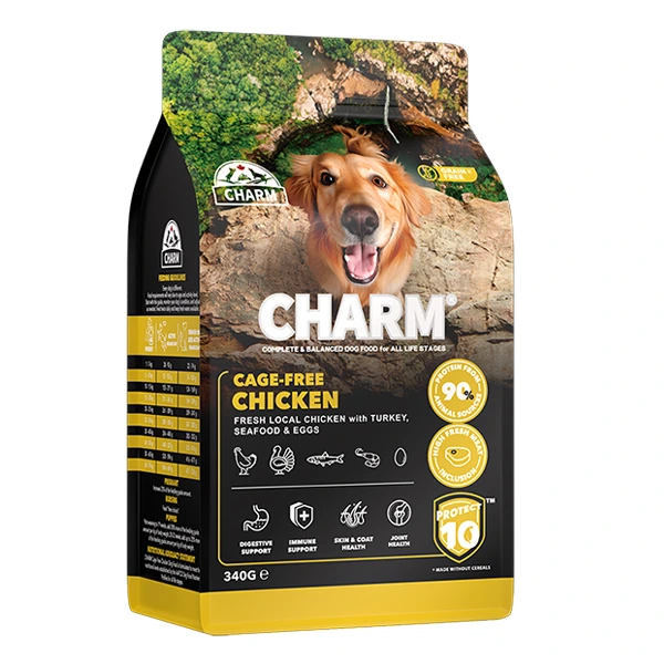 Сухий беззерновий холістик корм для собак Charm Cage-Free Chicken, Курка вільного вигулу, 0.34 кг