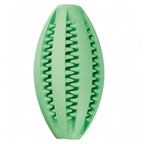 М'яч для собак Flamingo Rugby With Mint, із зубцями та запахом м'яти, гумовий