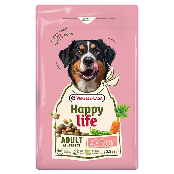 Корм для собак Happy Life Adult with Lamb, для всех пород, 2.5 кг
