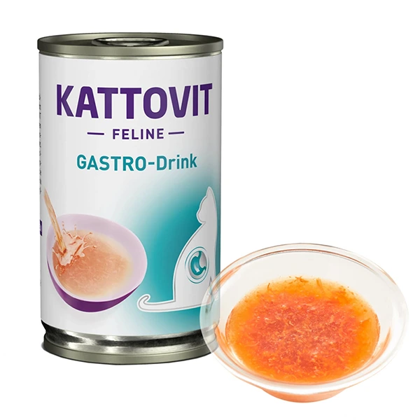 Напій для котів Kattovit Veterinary Gastro Drink, для котів із захворюваннями шлунково-кишкового тракту та підшлункової залози