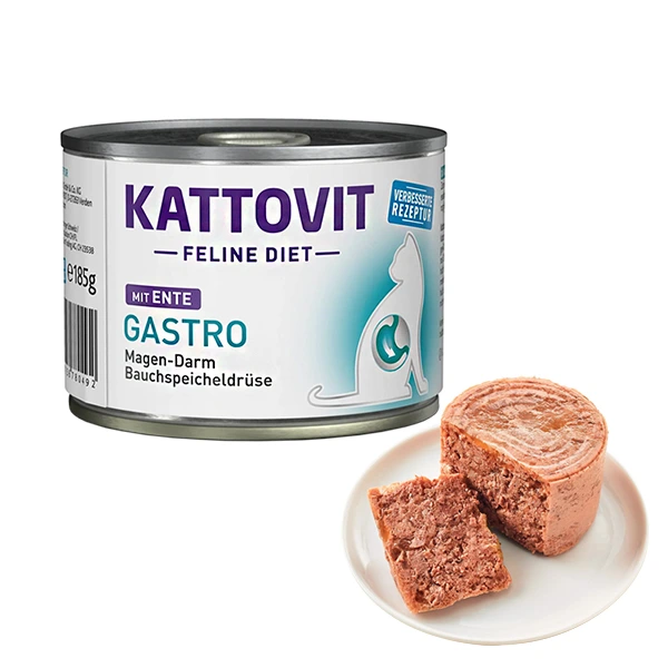 Корм для котів Kattovit Veterinary Gastro Duck, банка 185г