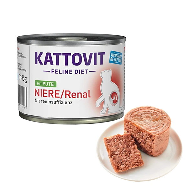 Корм для котів Kattovit Veterinary Niere Renal Turkey, банка 185г