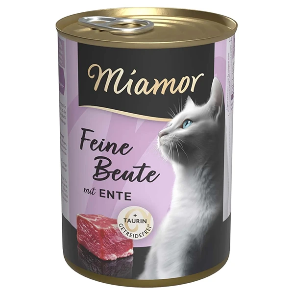Вологий корм для котів Miamor Feine Beute, Качка, 0.4 кг