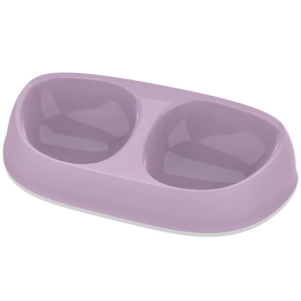Подвійна миска для котів Moderna Double Sensibowl, Ліловий, 2х200 мл