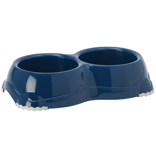 Подвійна миска для собак і котів Moderna Double Smarty Bowl Small, Чорничний, 2х330 мл