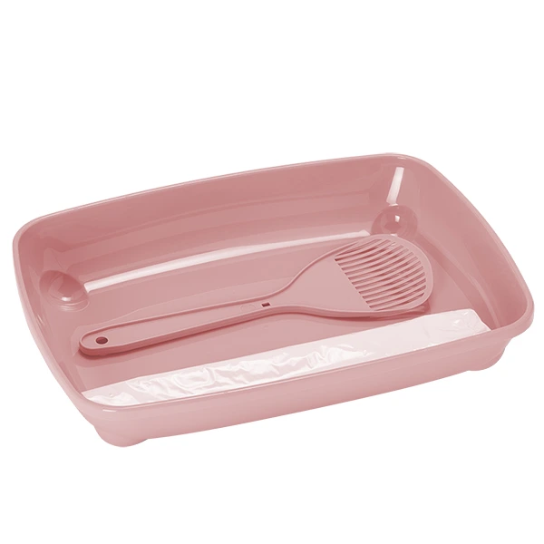 Туалет для кошенят Moderna Kitten Starterkit, Рожевий, 37x27x6 см