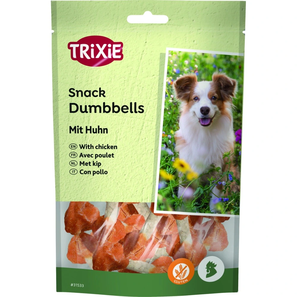 Ласощі Trixie Dumbbells with Chicken для собак кісточки з куркою 100 г