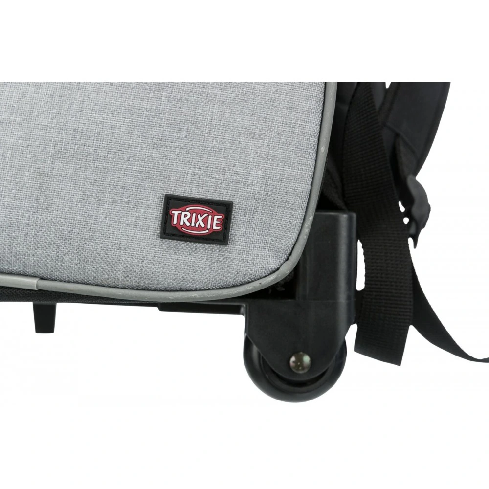 Сумка-рюкзак Trixie для собак Trolley до 8кг з поліестеру чорна/сіра 32х45х25 см