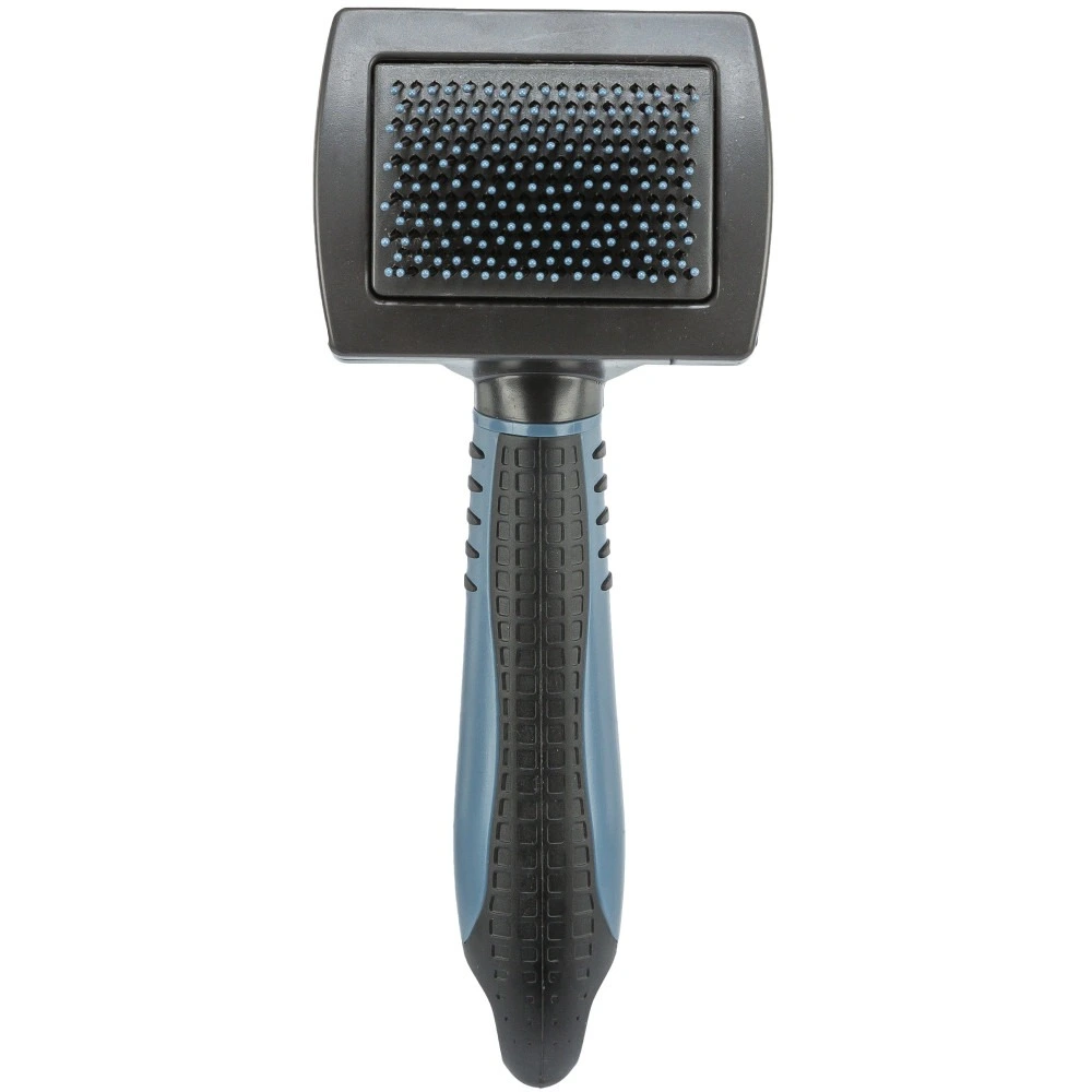 Щетка-пуходерка Trixie для собак мягкая с пластиковой ручкой и защитными шариками 7х16 см