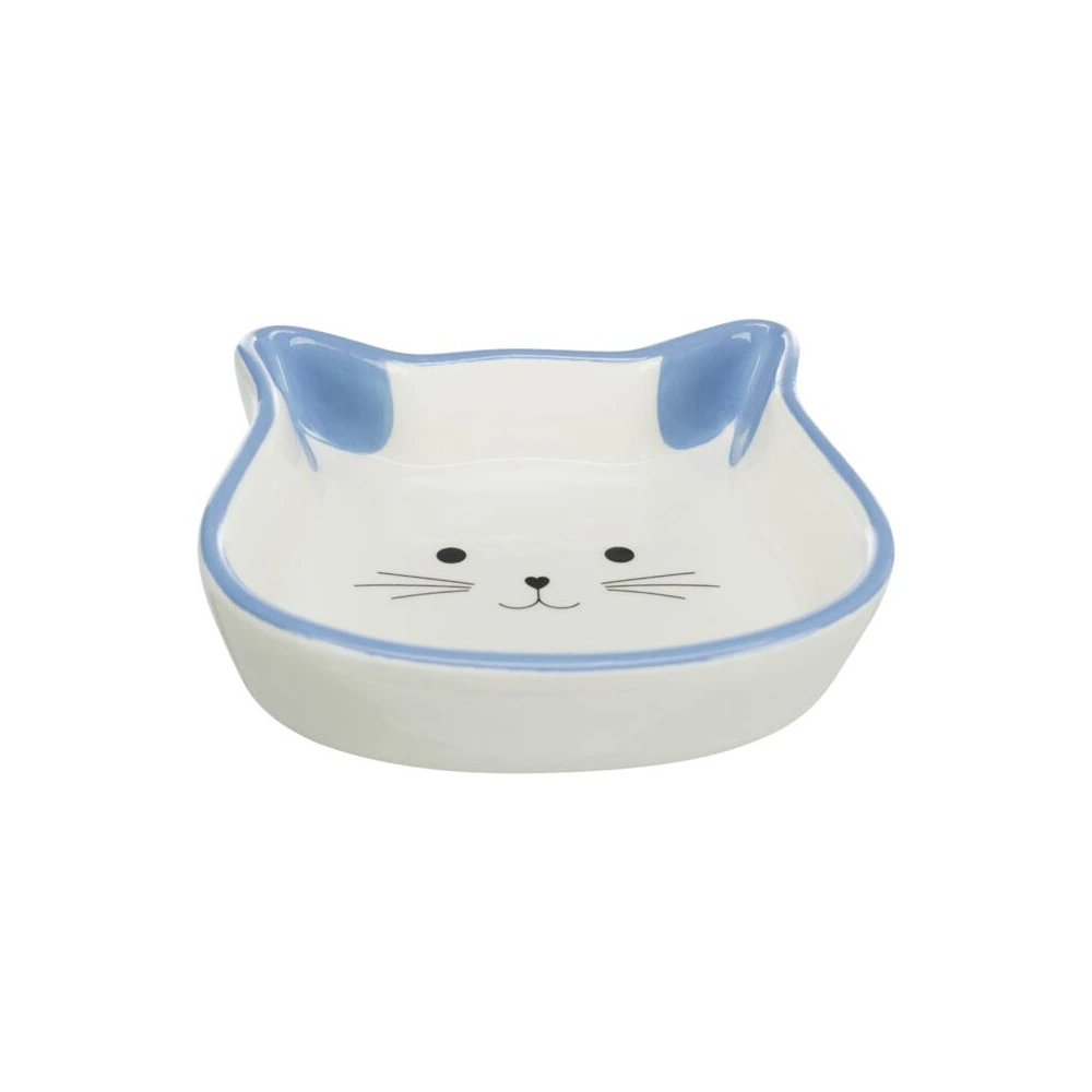 Миска Trixie для кошек в форме кошачьей мордочки керамическая 250 мл/12 см
