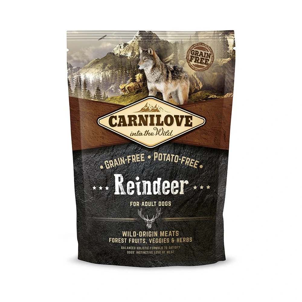 Корм сухий Carnilove Adult Raindeer для дорослих собак усіх порід з північним оленем 1,5 кг