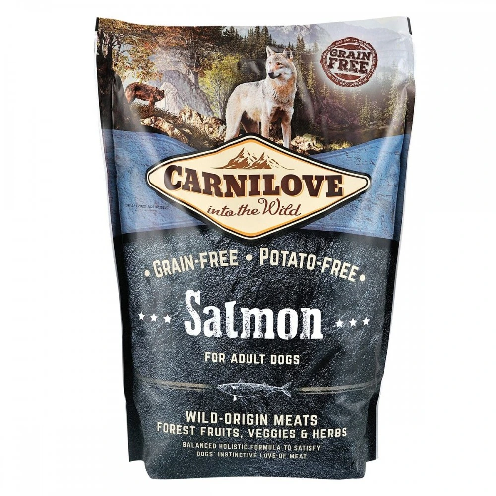 Сухой корм Carnilove Adult Salmon для взрослых собак всех пород с лососем 1,5 кг