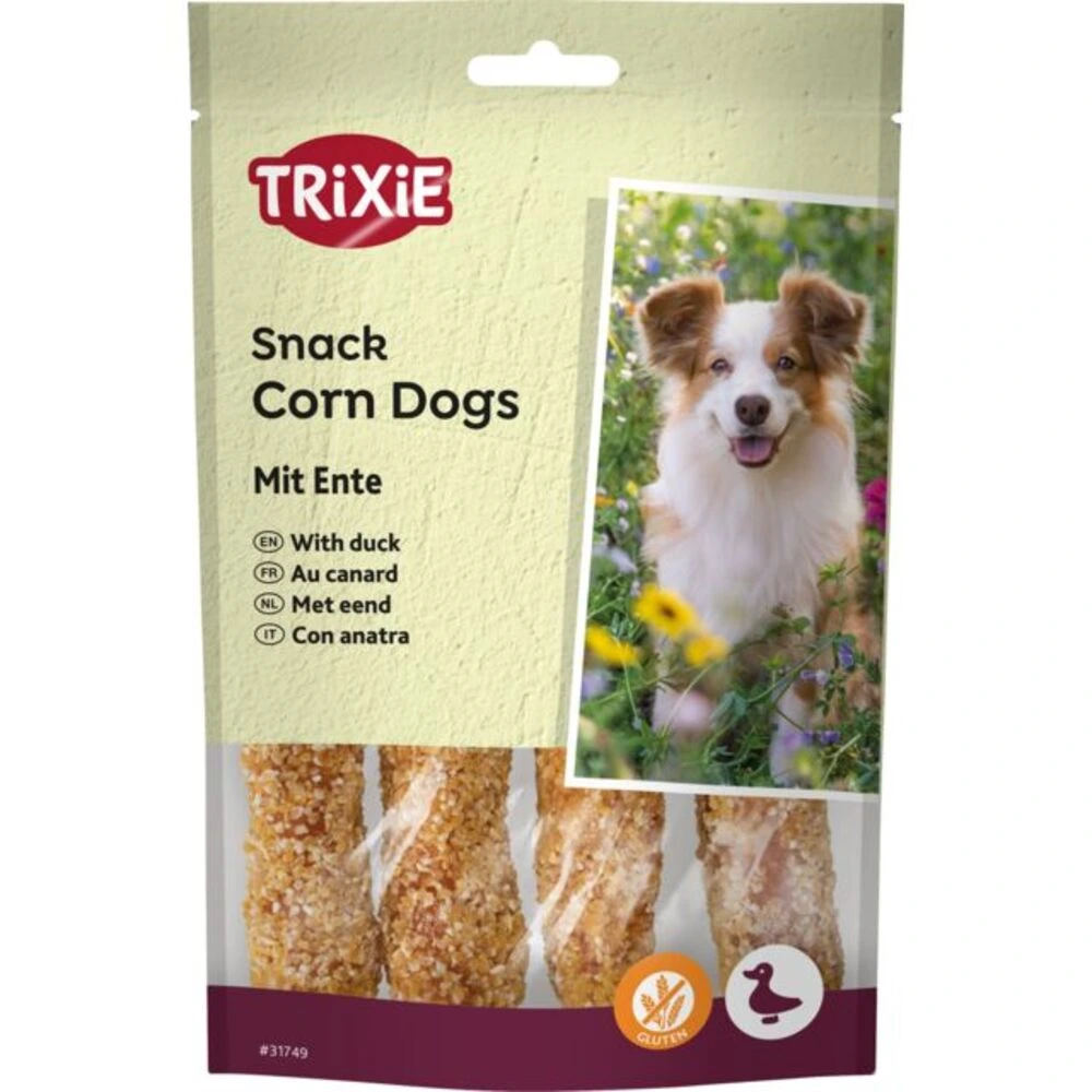 Ласощі Trixie Corn Dogs with Duck для собак з качкою і сиром’ятною шкірою 100 г