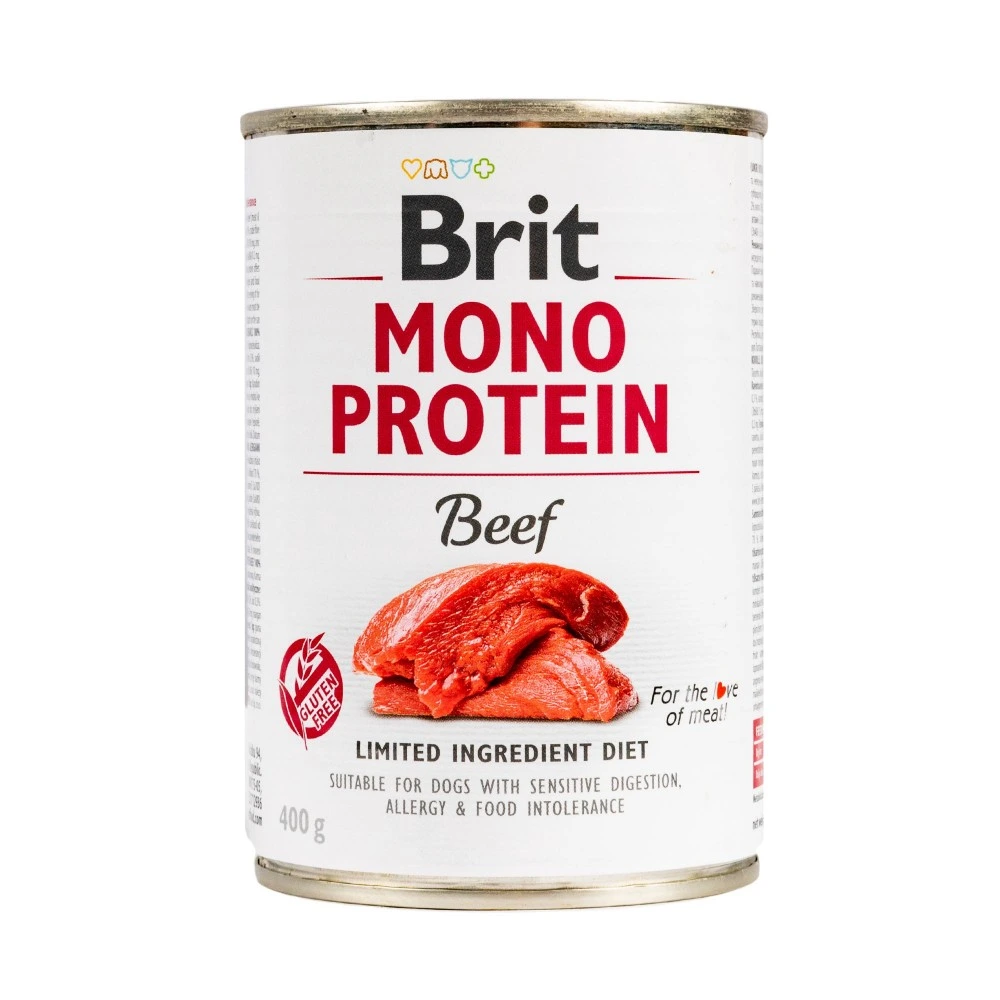 Влажный корм Brit Mono Protein Beef для собак с говядиной 400 г