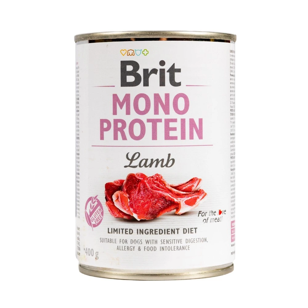 Влажный корм Brit Mono Protein Lamb для собак с ягненком 400 г