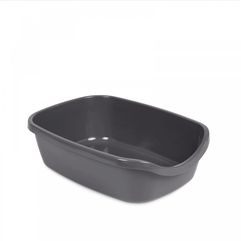 Туалет Природа Comfort M для котів сірий 41х30х13,5 см