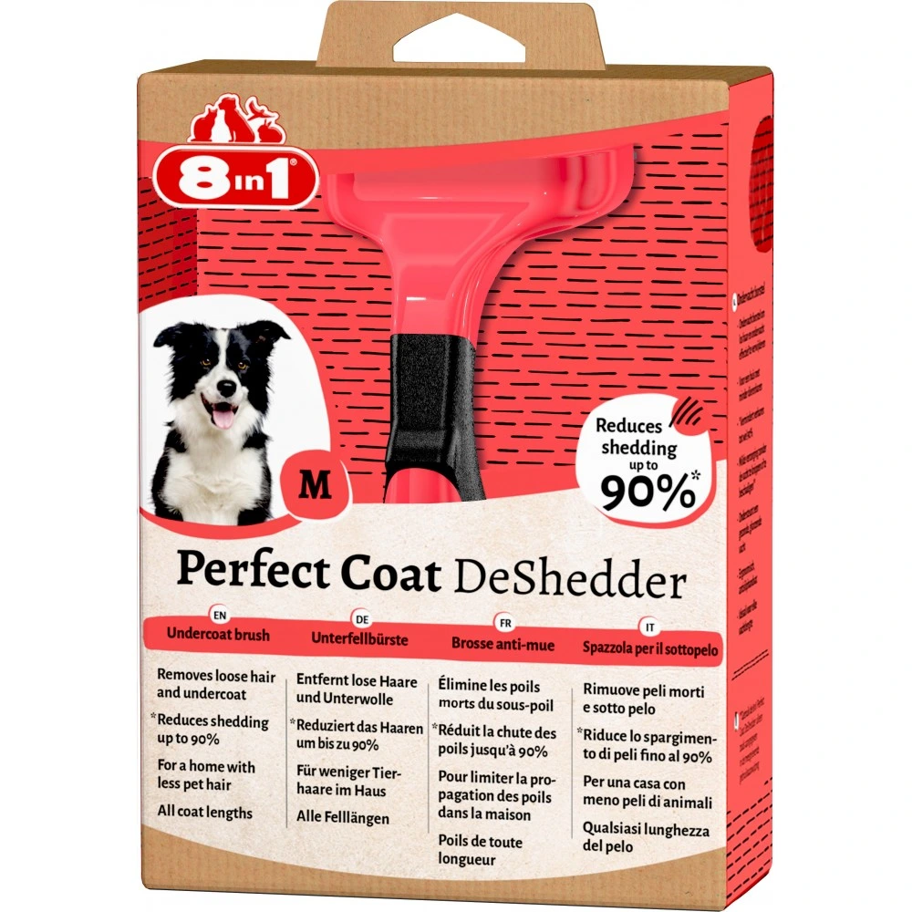 Дешеддер 8in1 Perfect Coat для вичісування собак розмір М 6,5 см