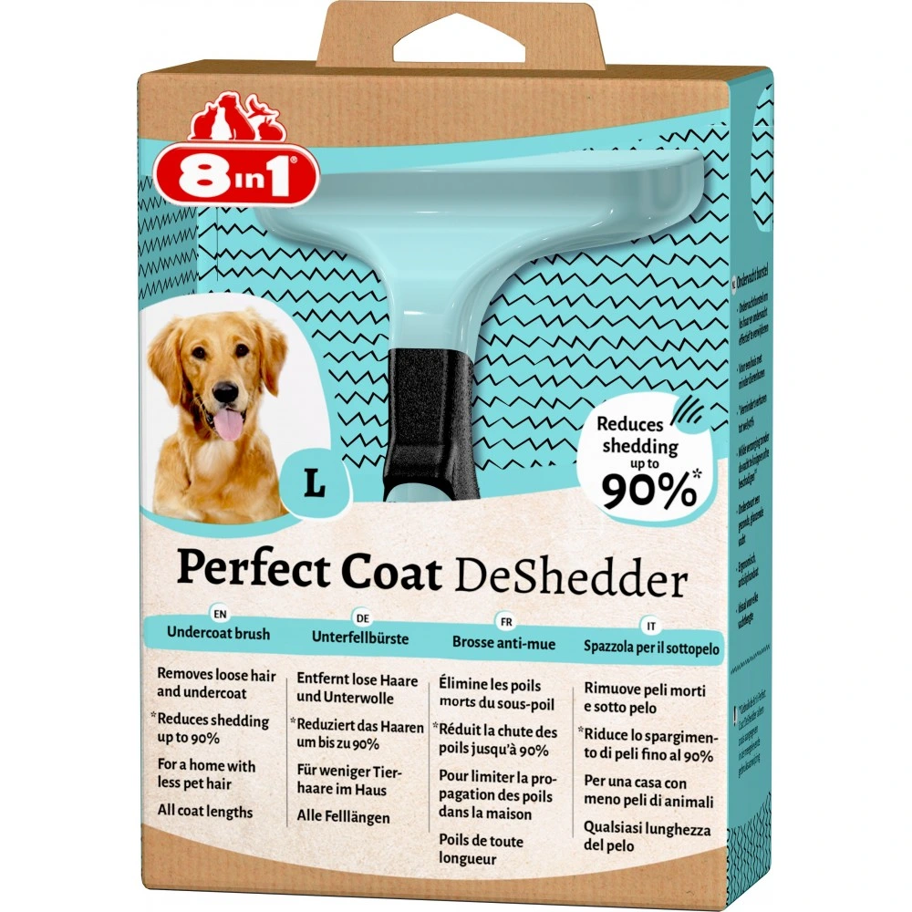 Дешеддер 8in1 Perfect Coat для вичісування собак розмір L 10 см