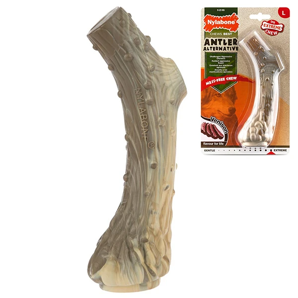 Жувальна іграшка для собак Nylabone Extreme Chew Antler, розмір L, смак оленини
