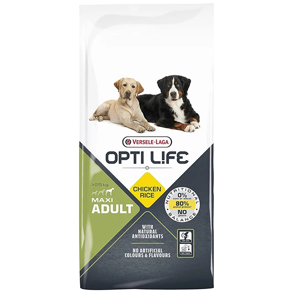 Корм для собак Opti Life Adult, для крупных пород, 12.5 кг