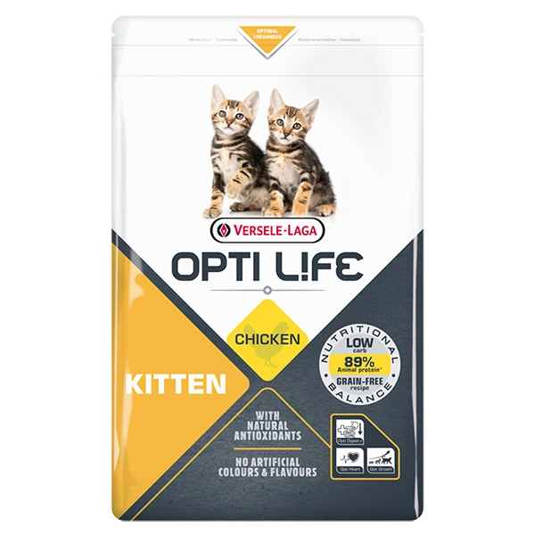 Корм для кошенят Opti Life Kitten, беззерновий, 1 кг