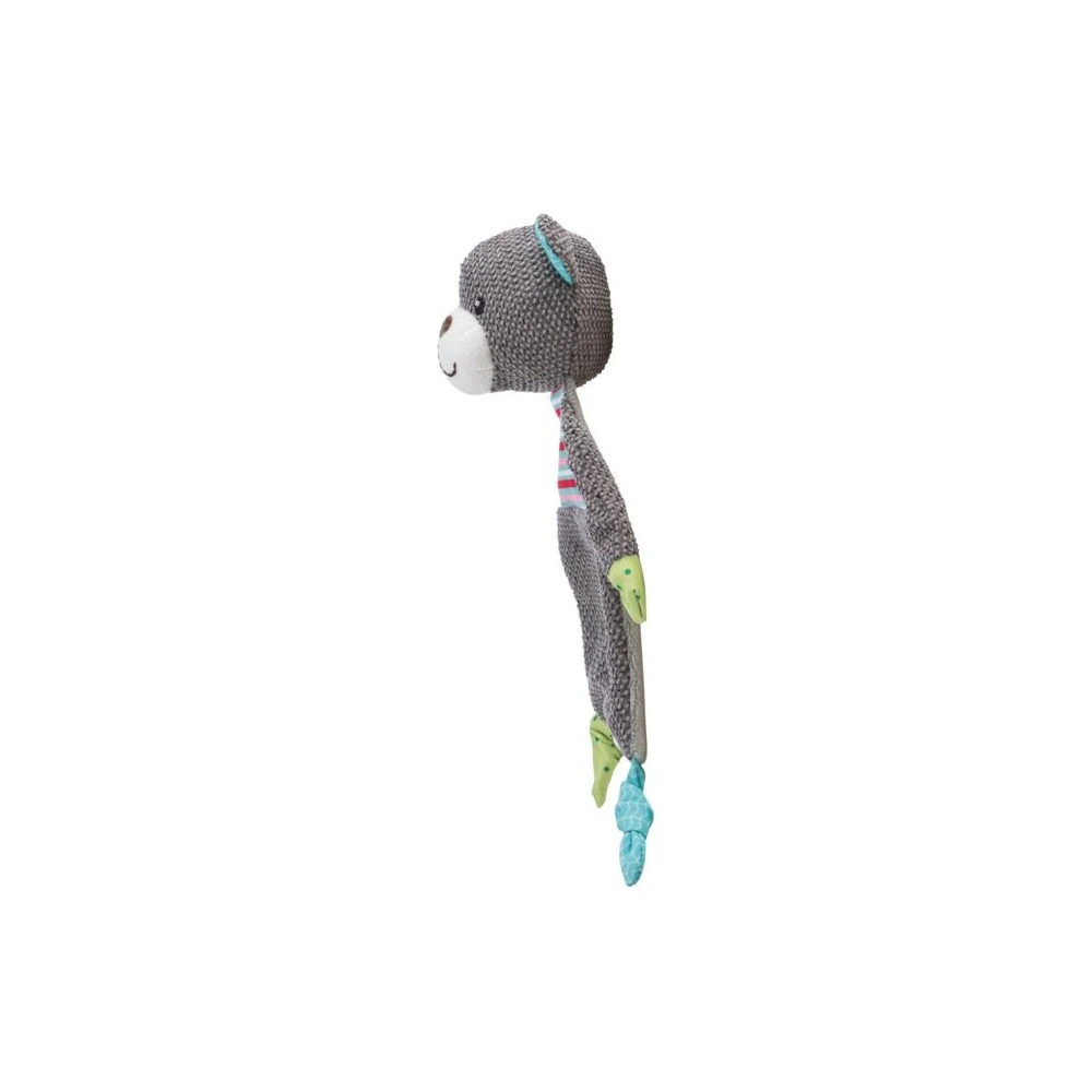 Игрушка Trixie Junior для собак Медведь со звуком и шуршанием фольги ткань/плюш 28 см