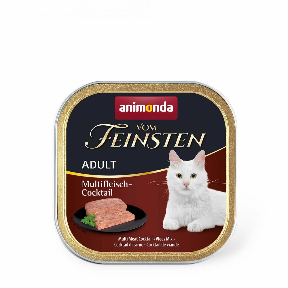 Влажный корм Vom Feinsten Adult Multi Meat Cocktail для кошек, мультимясной коктейль 100 г