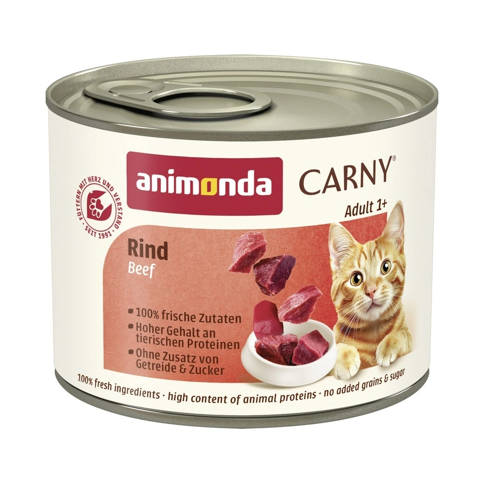 Влажный корм Carny Adult Beef для кошек с говядиной 200 г