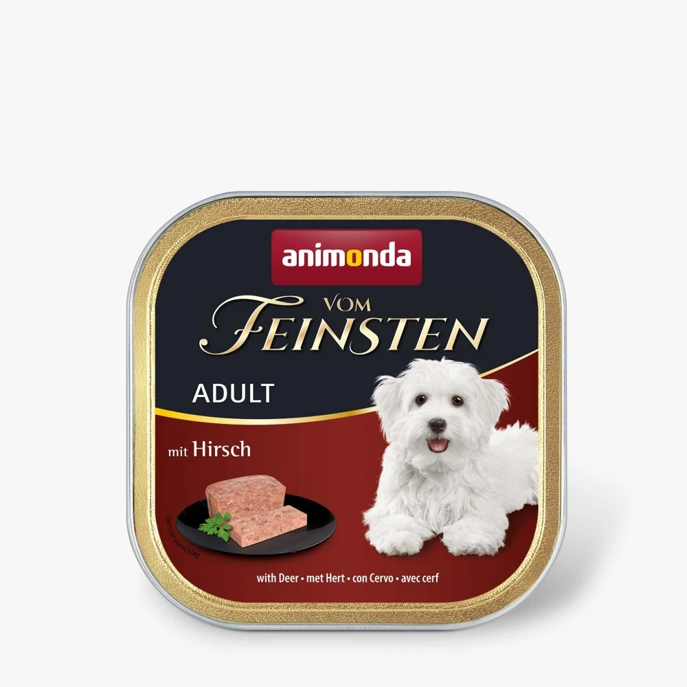 Влажный корм Vom Feinsten Adult with Deer для взрослых собак с олениной 150 г