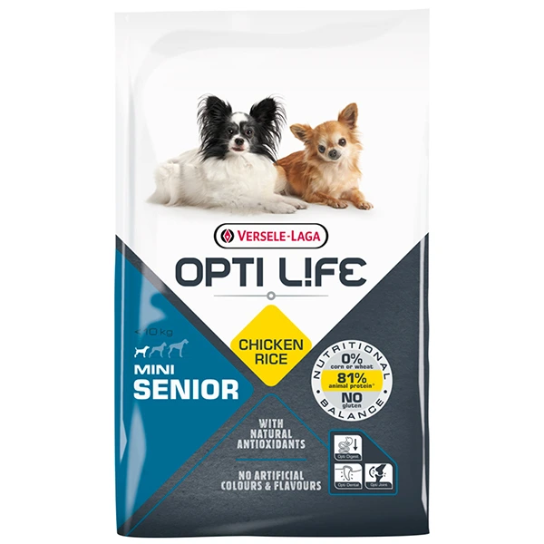 Корм для собак Opti Life Senior Mini, для літніх, міні та малих порід, 7.5 кг