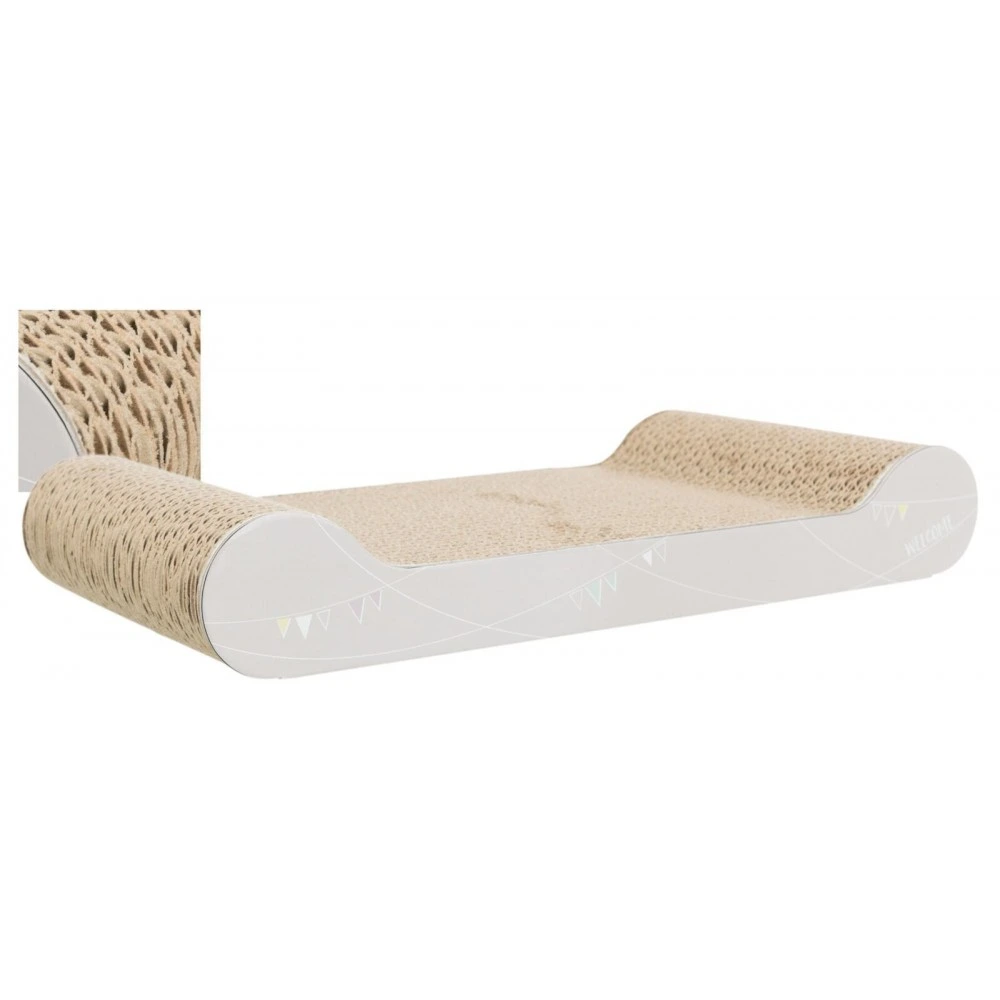 Дряпка Trixie Junior для кошенят з котячою м ятою картон світло-сіра 38х6х18 см