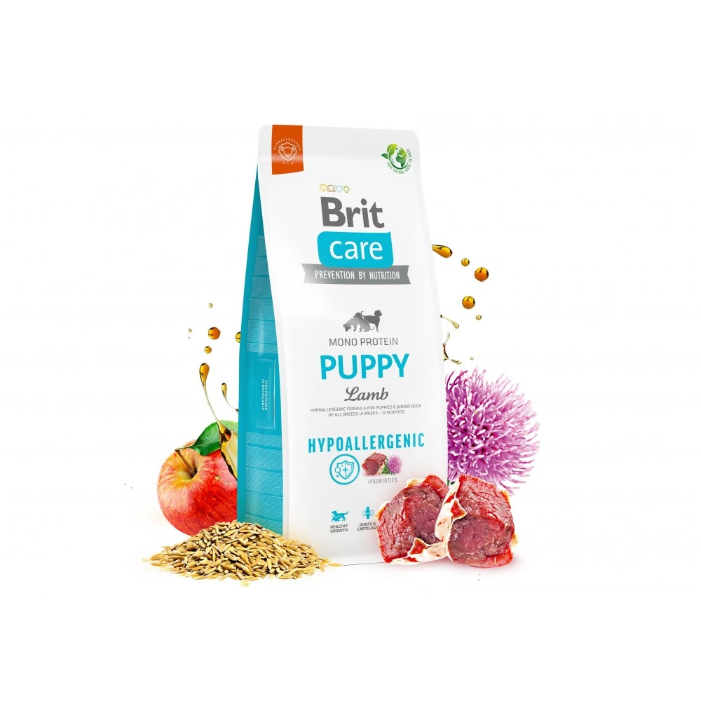 Корм сухий Brit Care Dog Hypoallergenic Puppy для цуценят гіпоалергенний з ягням 12 кг