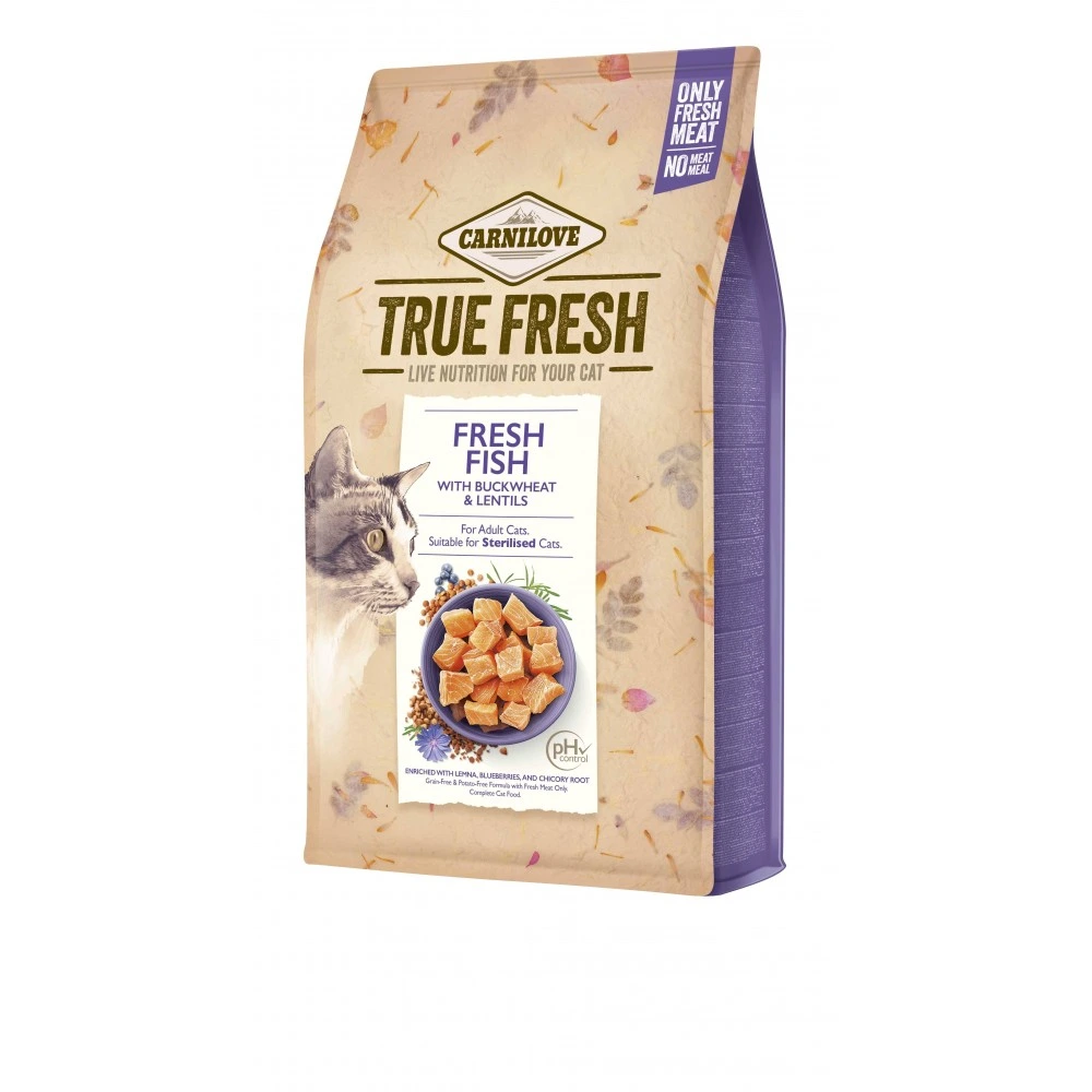 Сухой корм Carnilove True Fresh Cat Fresh Fish для взрослых кошек с рыбой 340 г