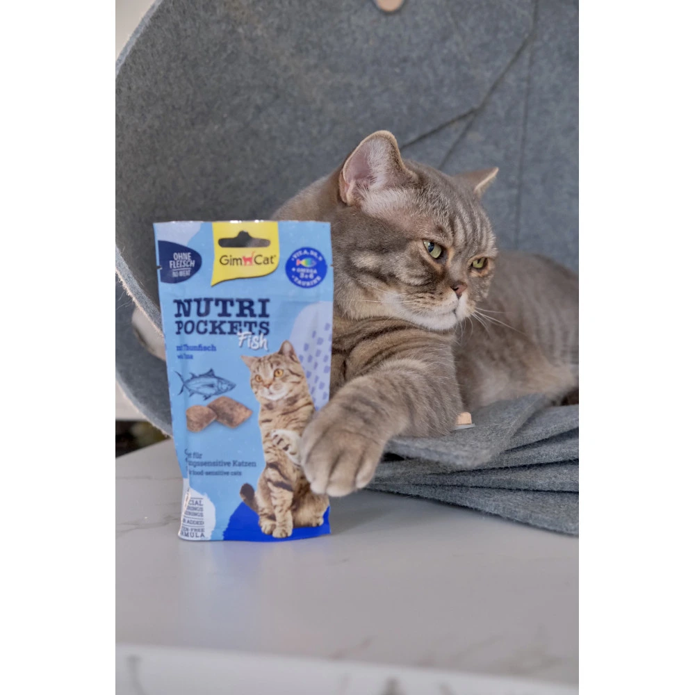Ласощі Nutri Pockets для котів Рибні Тунець 60г