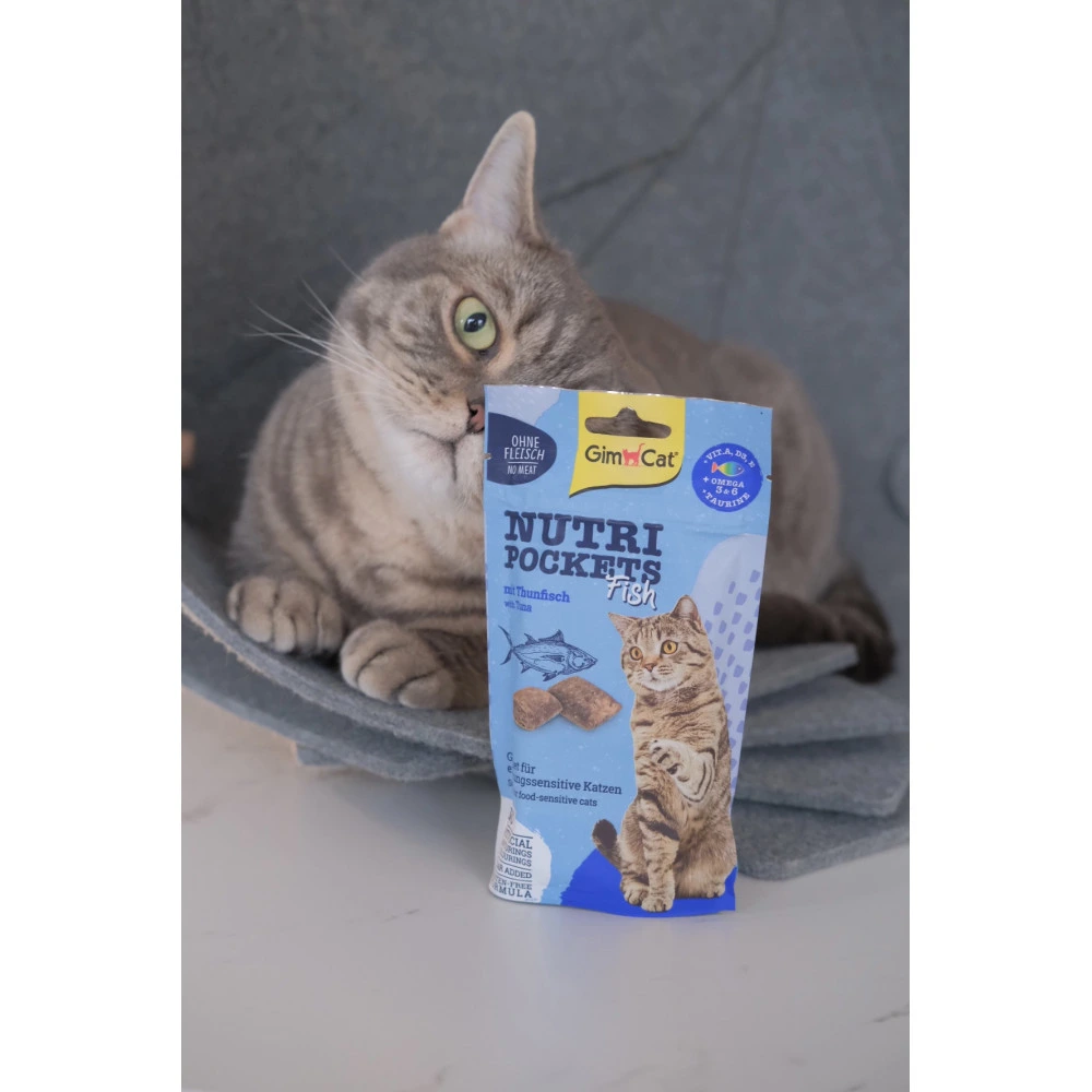Ласощі Nutri Pockets для котів Рибні Тунець 60г