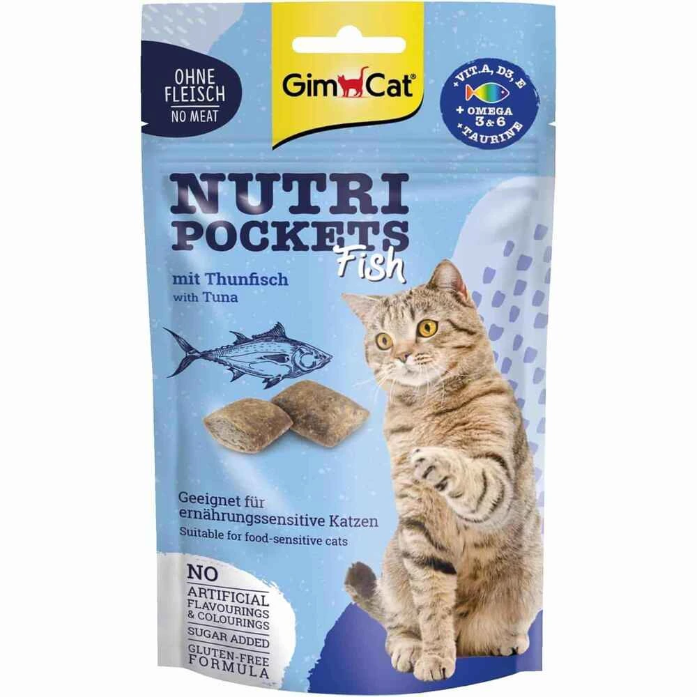 Ласощі Nutri Pockets для котів Рибні Тунець 60г