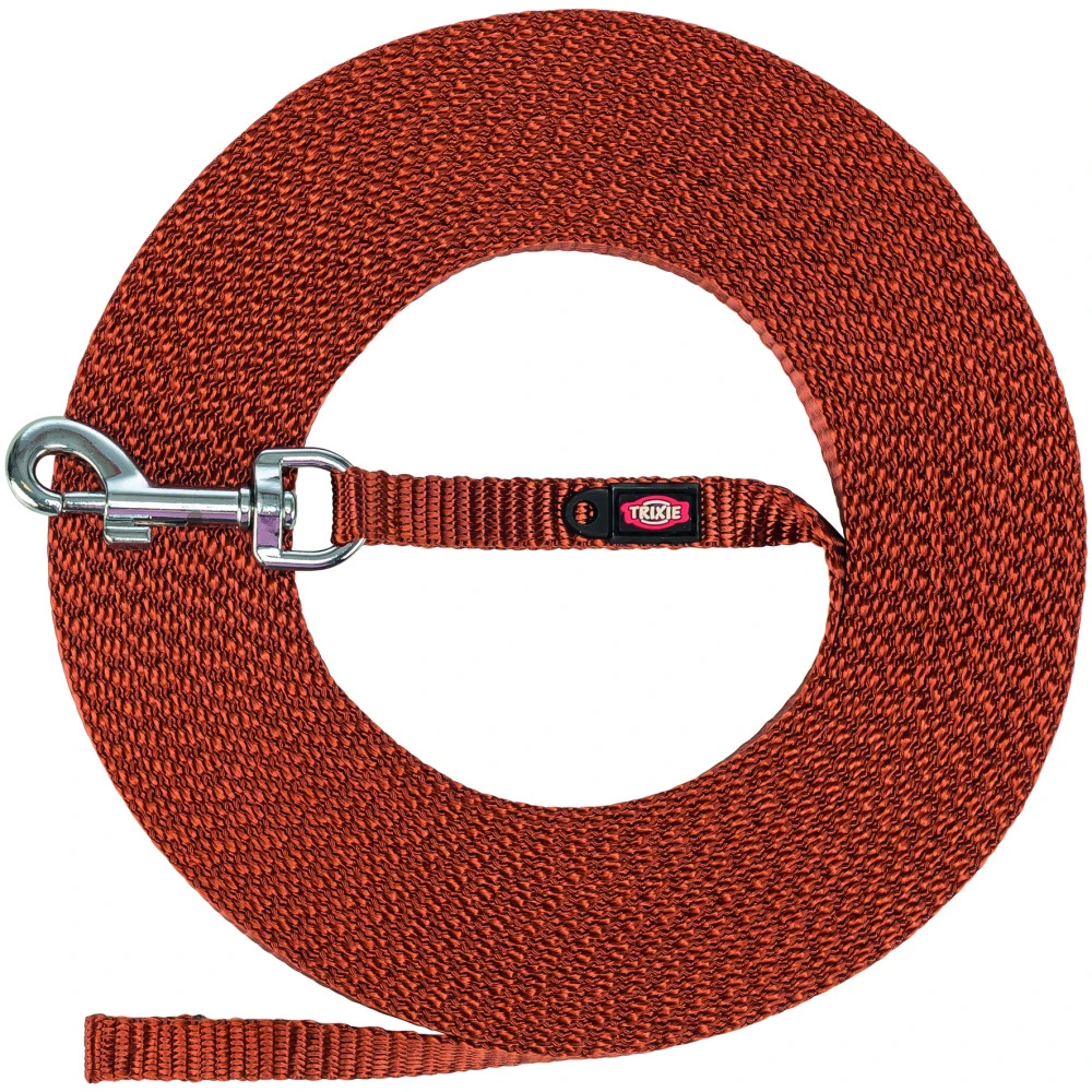 Поводок Trixie Tracking lead для собак экстралегкий XS–S 15 м 10 мм рыжий