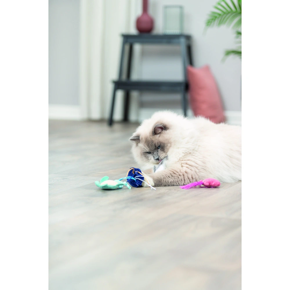 Іграшка Trixie для котів Морські звірі плюш з котячою м ятою 5–8 см