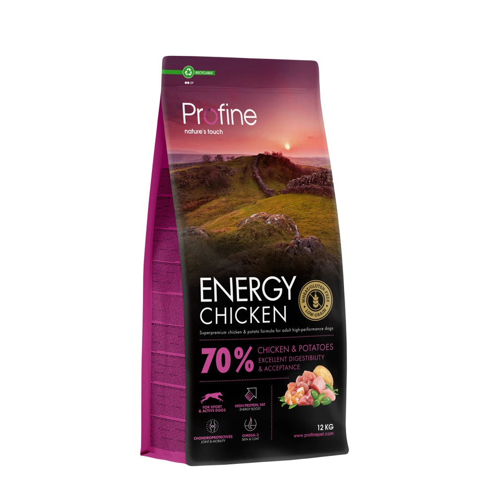 Корм сухий Profine Energy Chicken and Potatoes д/активних собак курка і картопля 12 кг