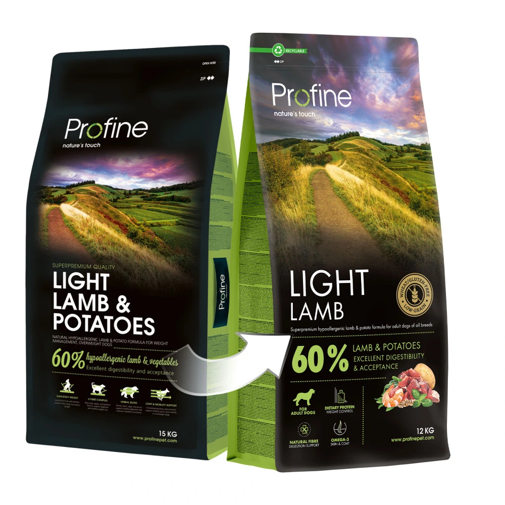 Корм сухий Profine Light Lamb and Potatoes д/собак з надмірною вагою ягня і картопля 12 кг