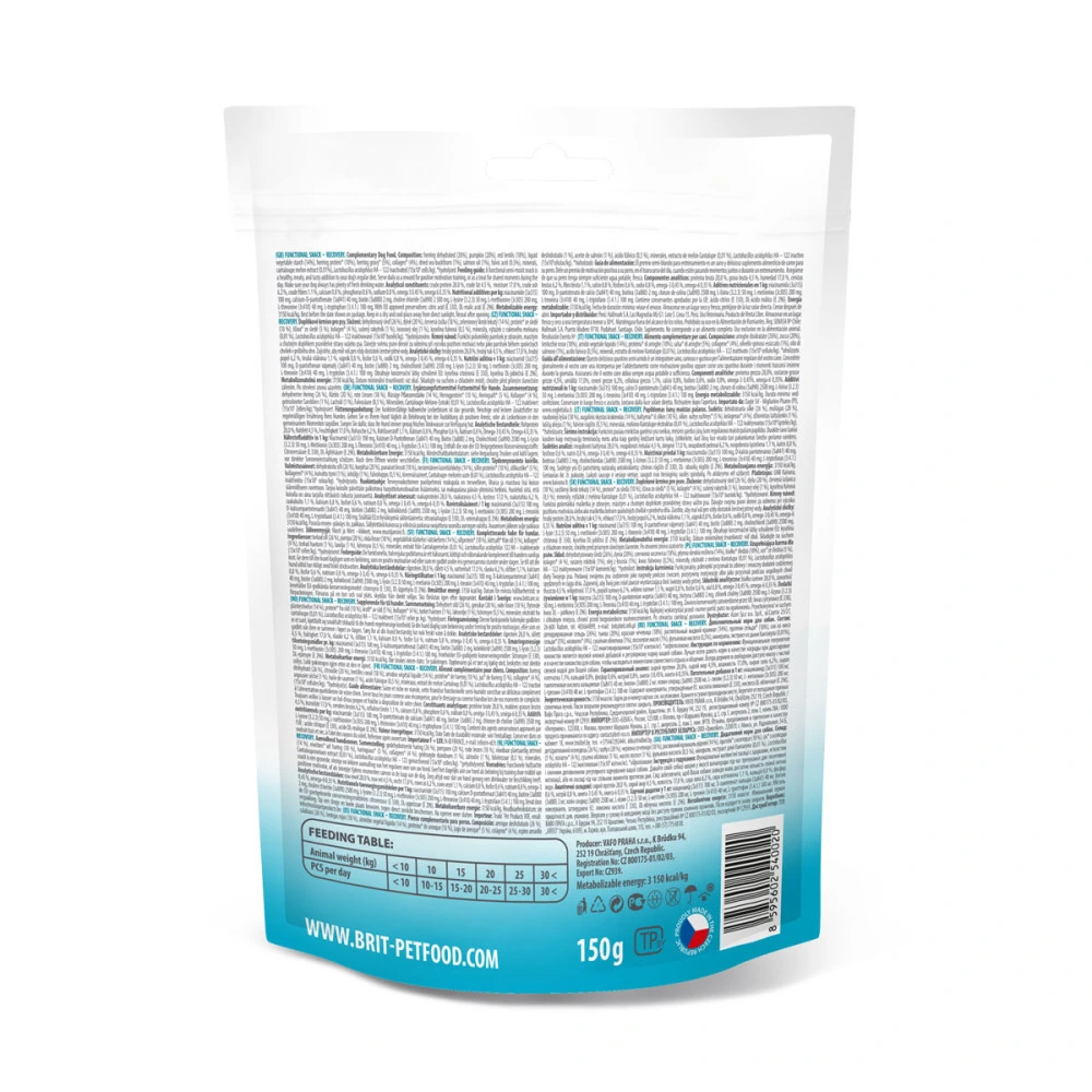 Лакомство Brit Care Functional Snack Recovery Herring для собак полувлажное для восстановления сельдь 150 г